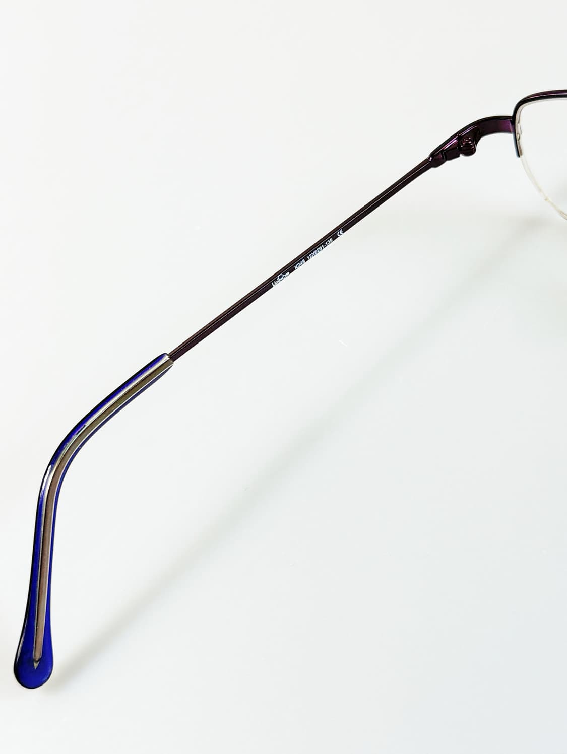 90s KIPLING 퍼플 스퀘어 메탈 반무테 빈티지 안경 상품이미지7