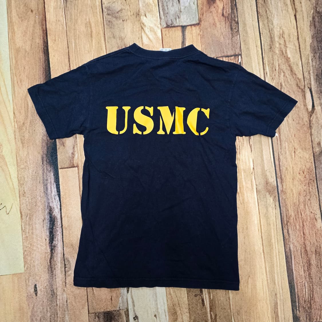 Vintage 90s USA AAA 미해병 싱글스티치 티셔츠 S 상품이미지4