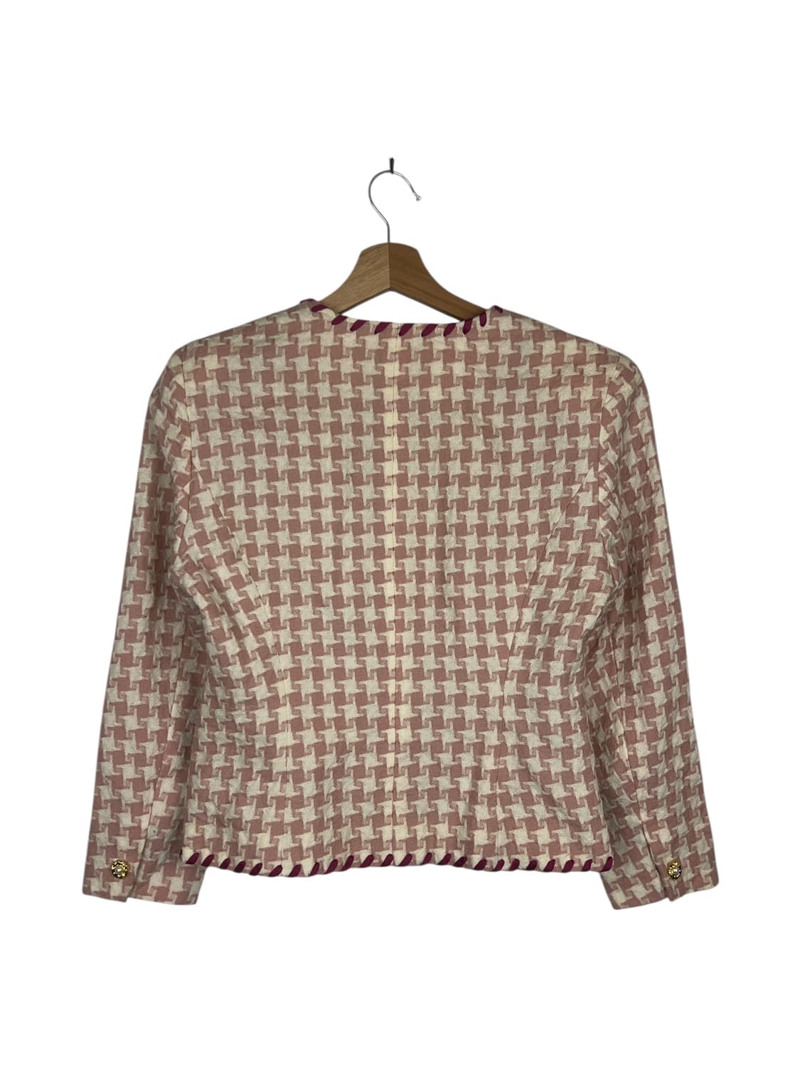 PLUR BURROWER 하운드투스 트위드 자켓 OS 상품이미지2