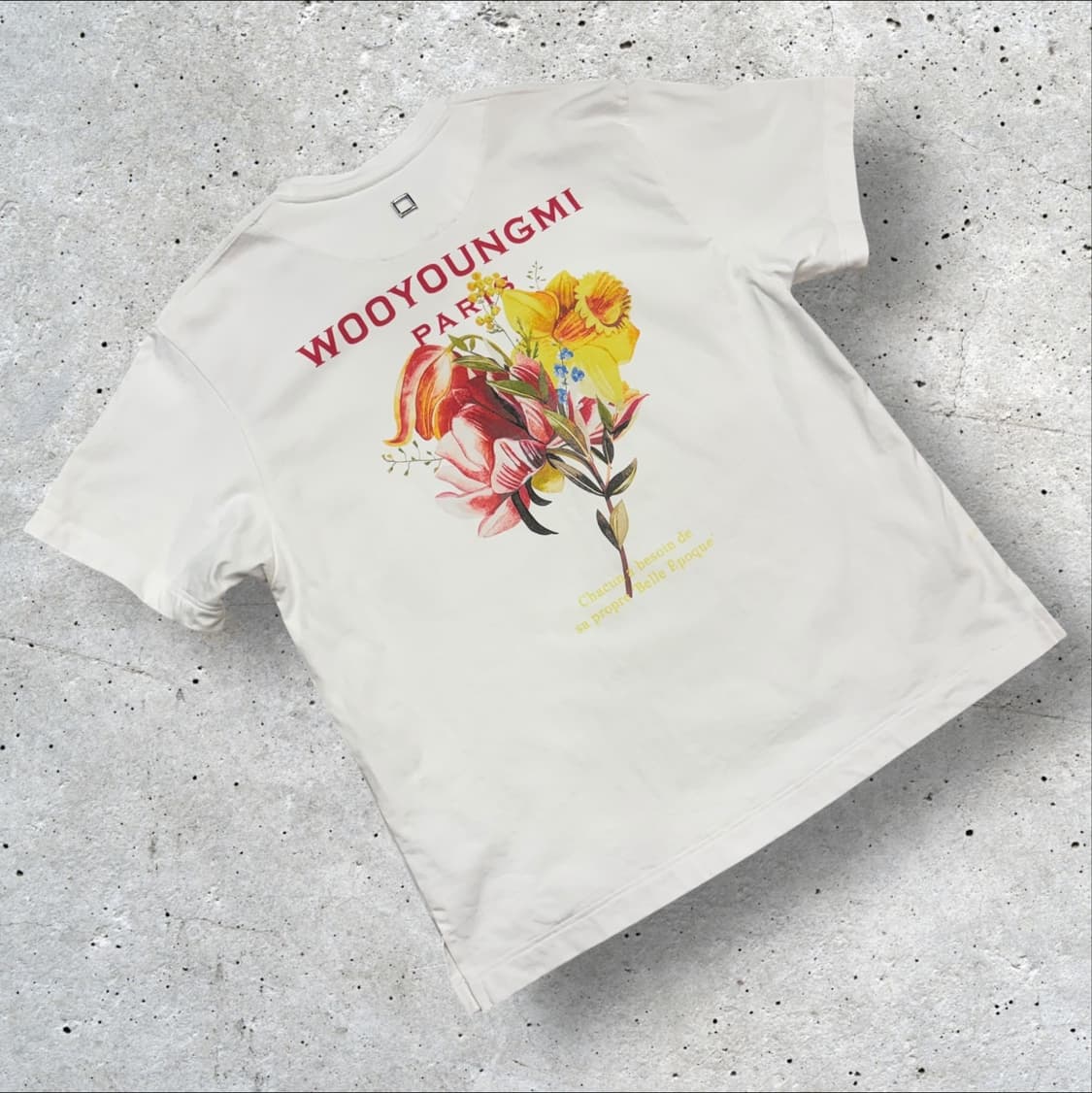 [100] 21ss 우영미 플라워 프린팅 반팔 티셔츠 B553 상품이미지1