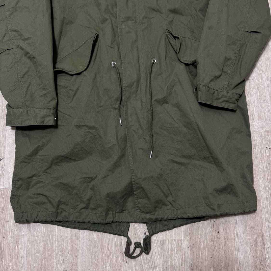 남성 밀리터리 코튼 개파카 야상 점퍼 XXL/110  상품이미지3