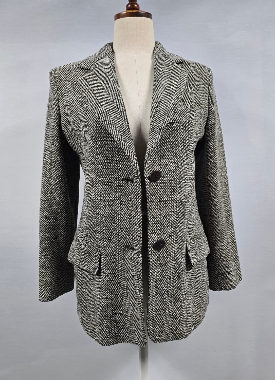 막스마라 라나 버진 울 해링본 자켓 XS 상품이미지2