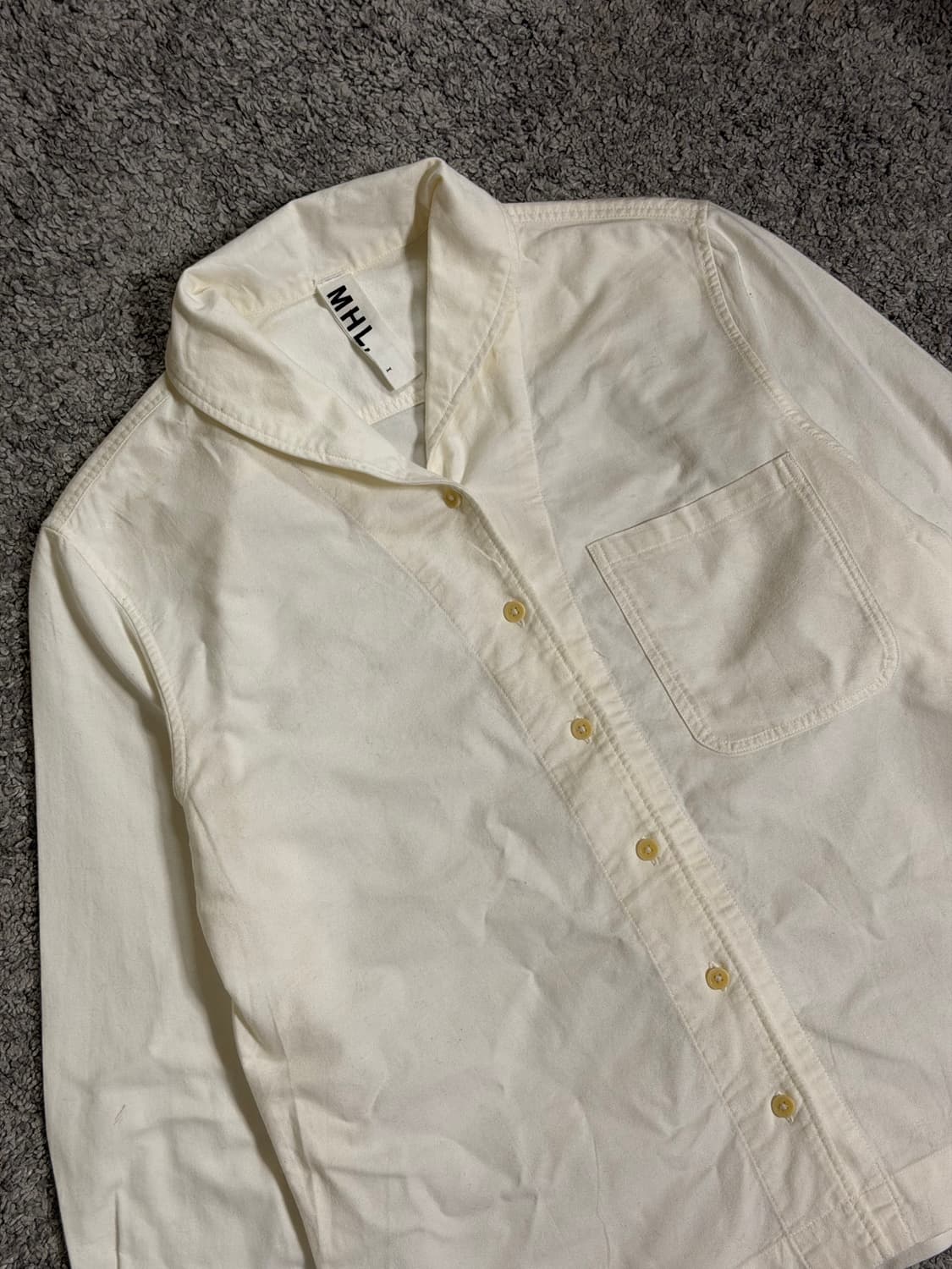 MHL 라운드 숄 카라 셔츠 상품이미지2