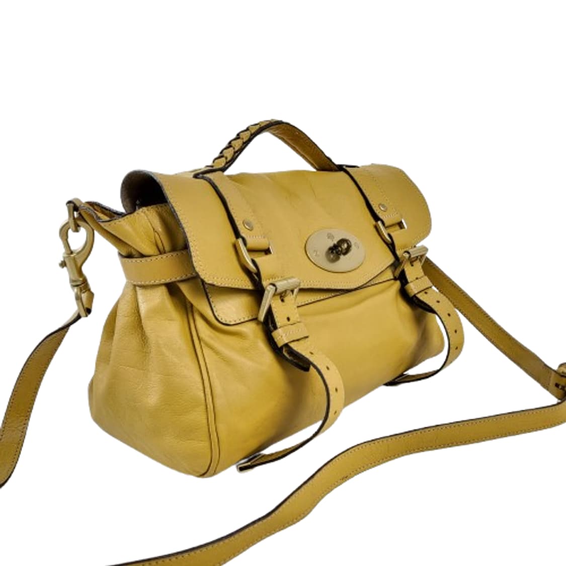 정품 멀버리 알렉사백 머스터드 미듐 상품이미지2