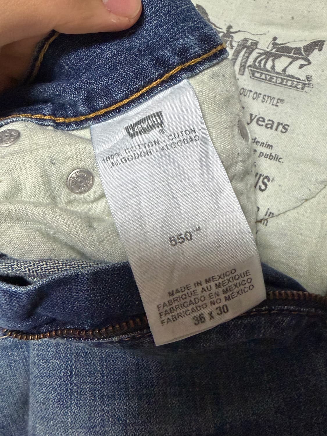 리바이스 550 36 x 30 상품이미지5