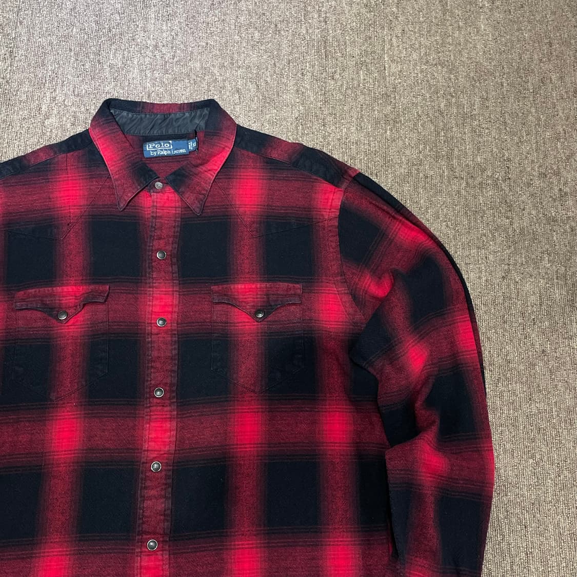 (XL) POLO 폴로 랄프로렌 체크 웨스턴 셔츠 상품이미지4