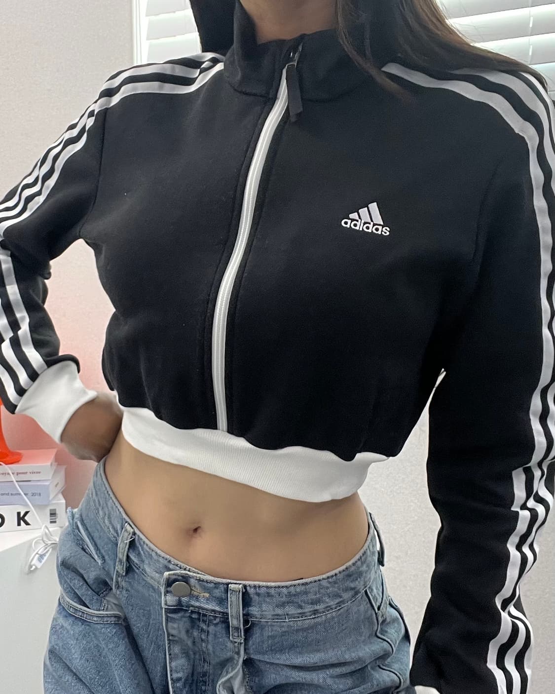 (WOMEN)아디다스 크롭 져지-M856 상품이미지1