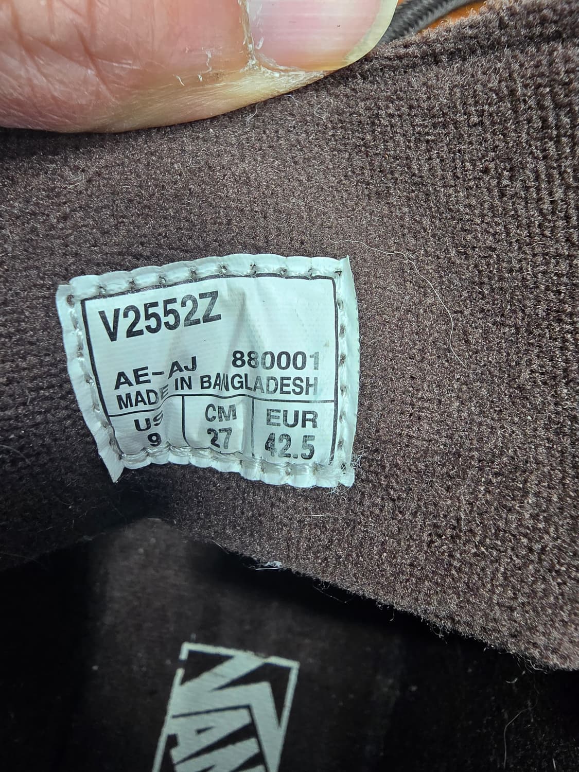 Vans 반스 브라운 레더 하이탑 (1541) 상품이미지9