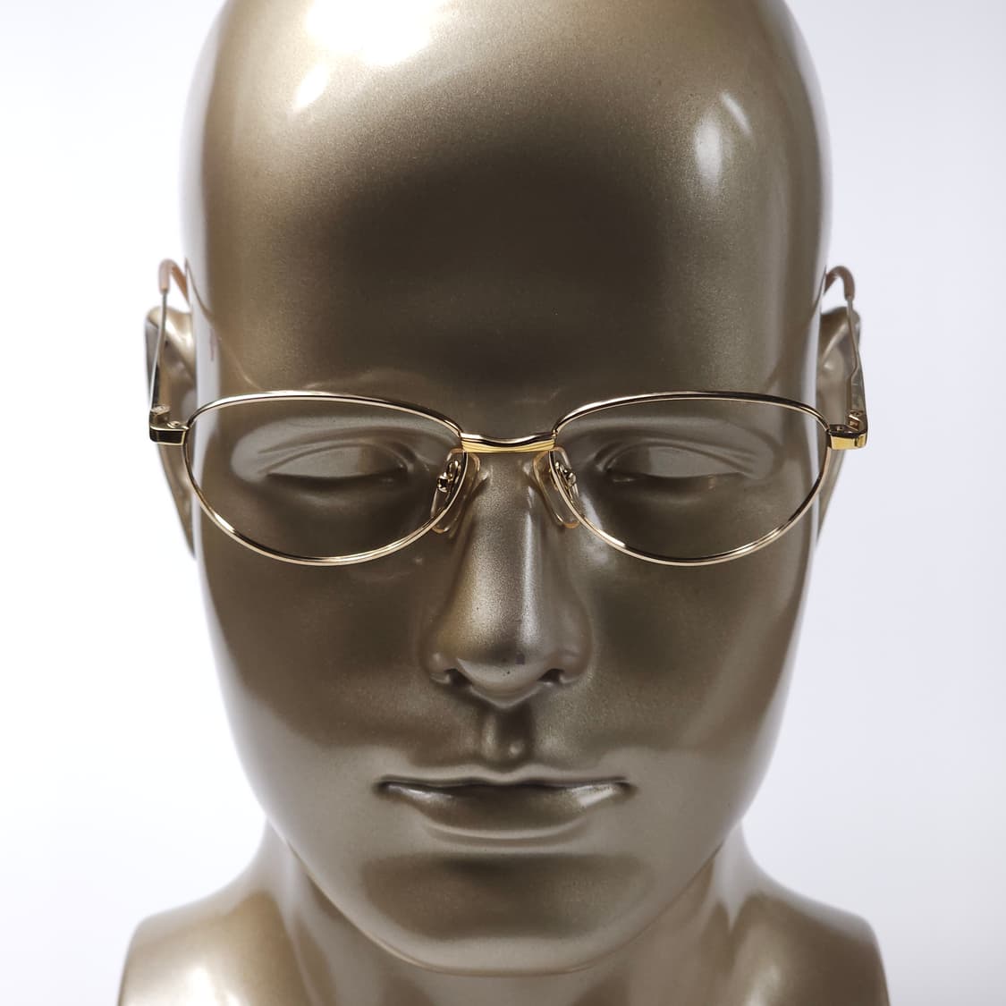 21K 도금 90년도 오벌형 빈티지 안경 상품이미지7