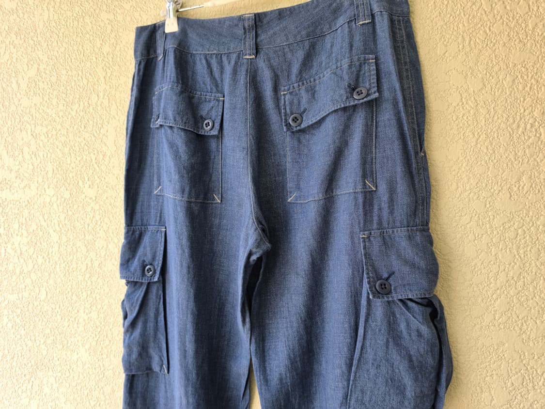 90s 랄프로렌 리넨 와이드 카고팬츠 상품이미지6