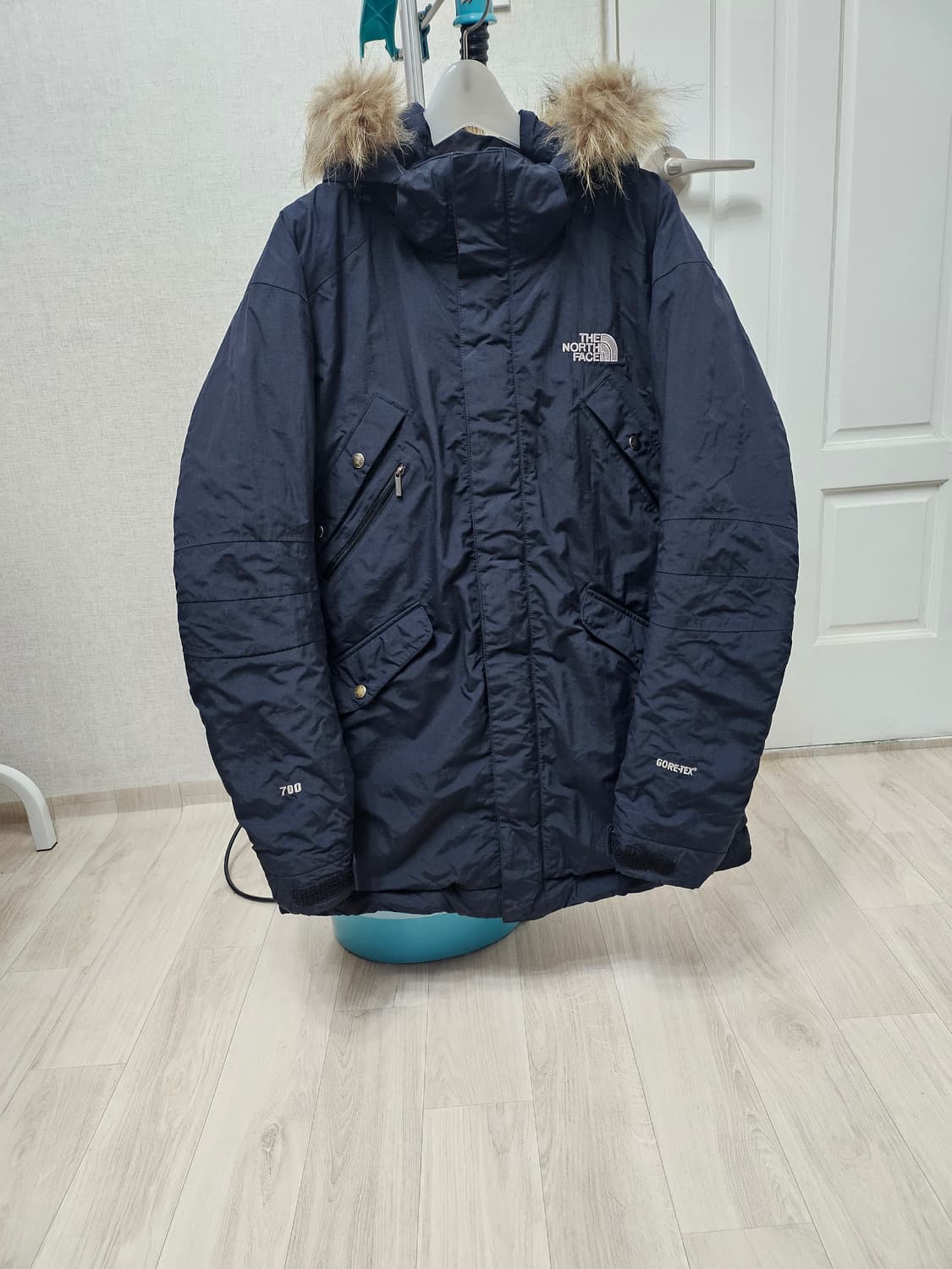 (100~105)L☆우주매물노스페이스700고어텍스[다크네이비]구스다운패딩 상품이미지1