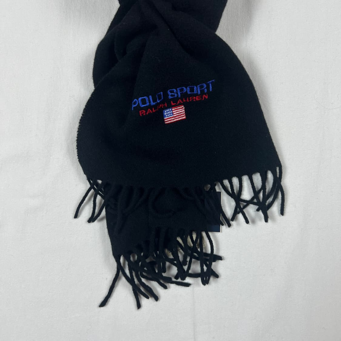 데드스탁 90‘s 폴로랄프로렌 폴로스포츠 로고 머플러 목도리 상품이미지2