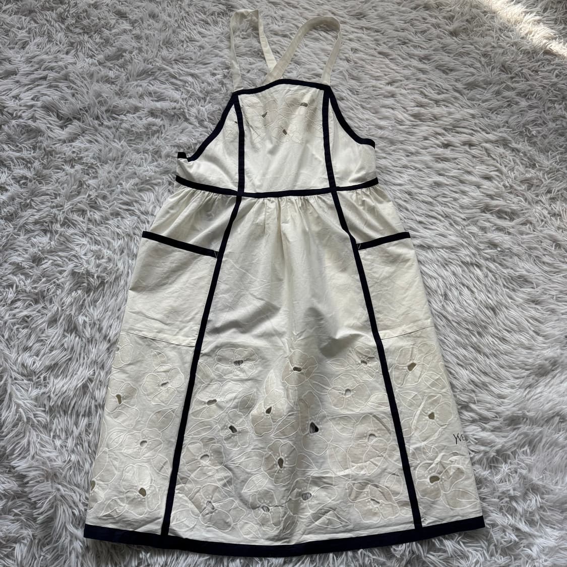 YVESSAINTLAURENT 일본빈티지 앞치마 입생로랑 에이프런 fre 상품이미지2