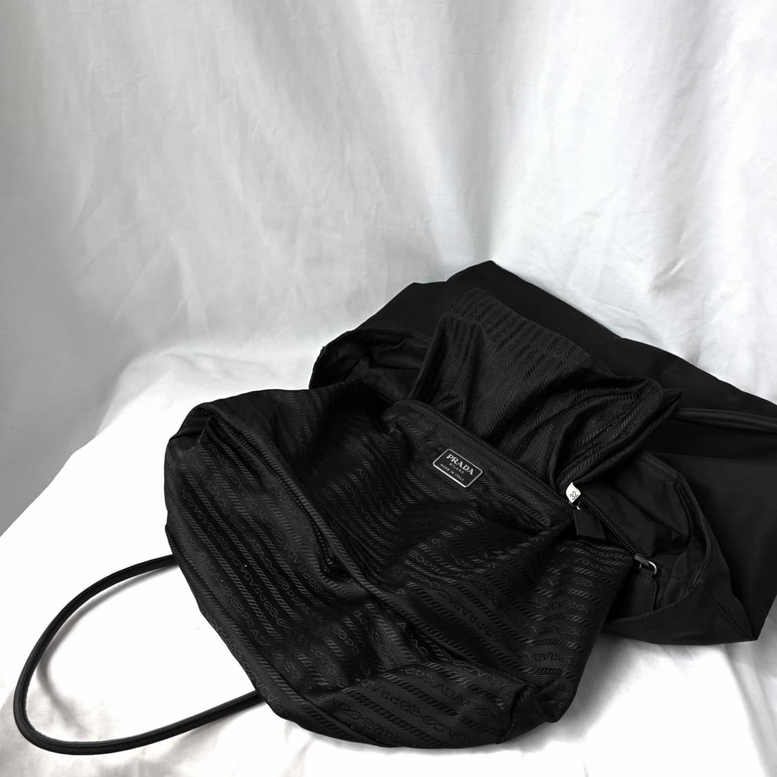 [정품 PRADA] 프라다 긴줄 나일론 숄더백 쇼퍼백 상품이미지5