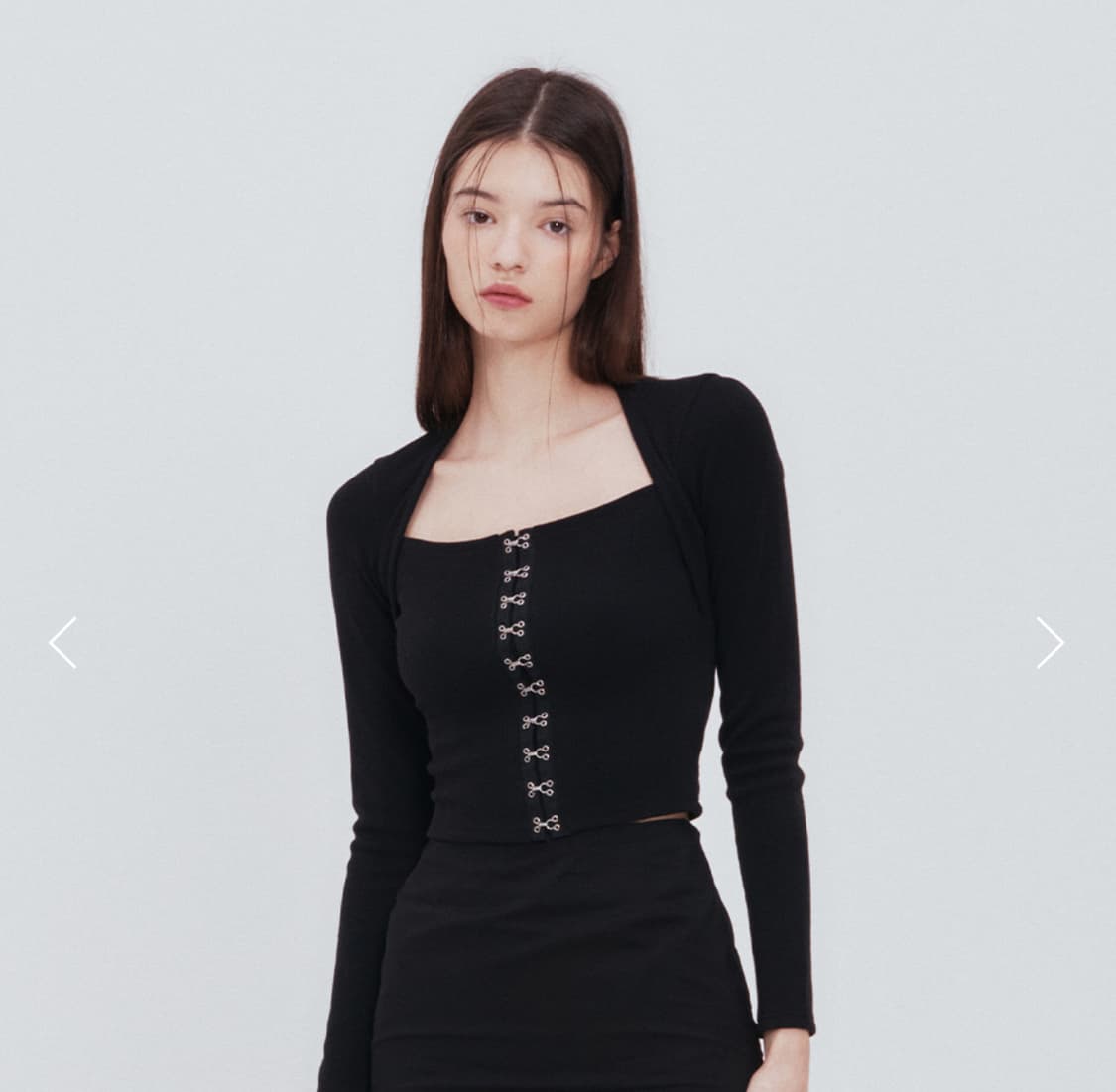 낫유어로즈 후크 스퀘어 탑 상품이미지2