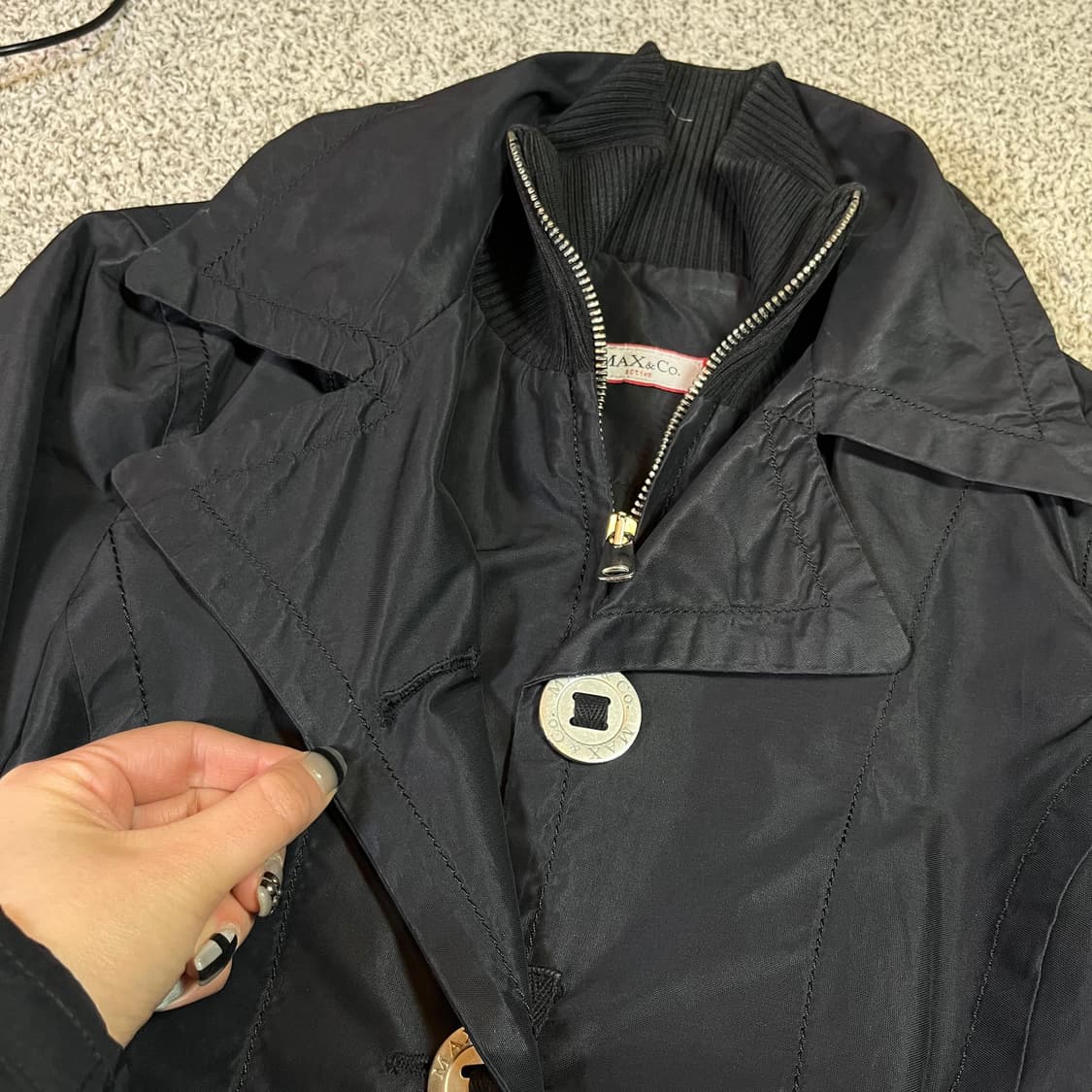 맥스 앤 코 우먼 폴리 트렌치 코트 상품이미지2