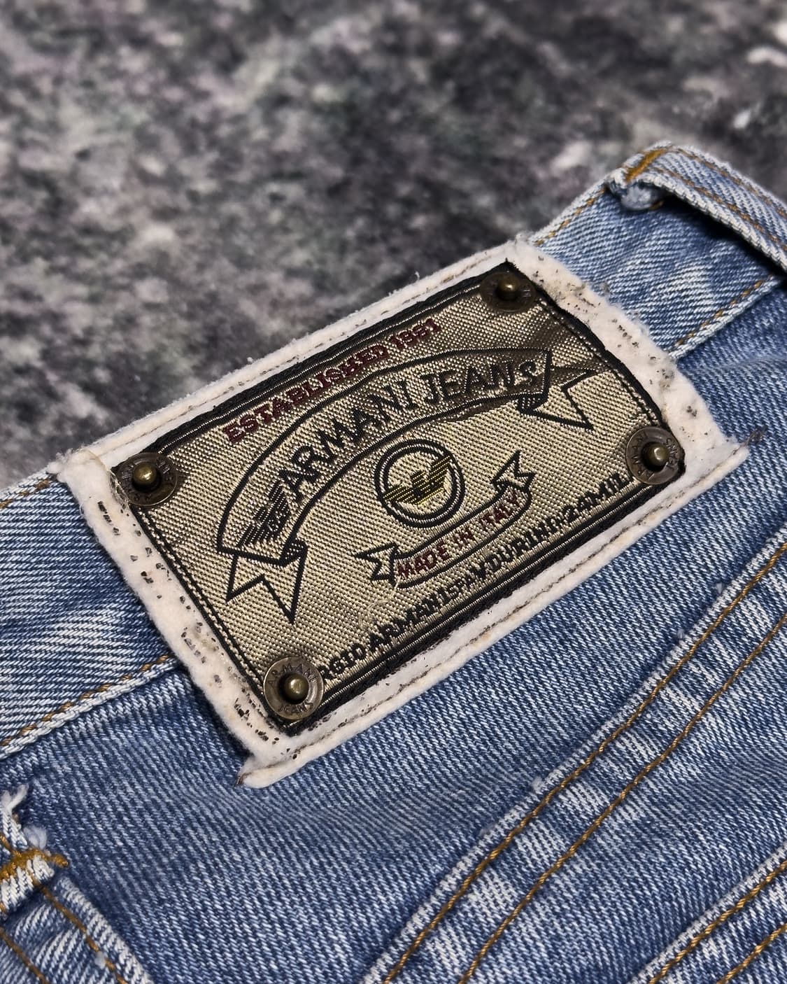 {Armani Jeans} High-Waist Straight Jeans 상품이미지9