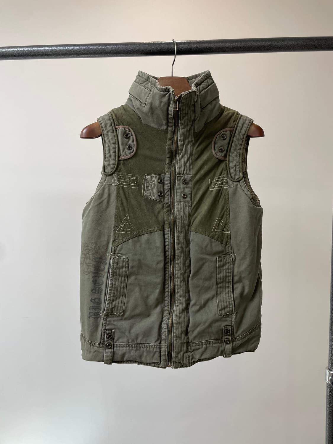 (M) 빅 세븐 락시크 펑크 히든 후드 베스트 상품이미지1