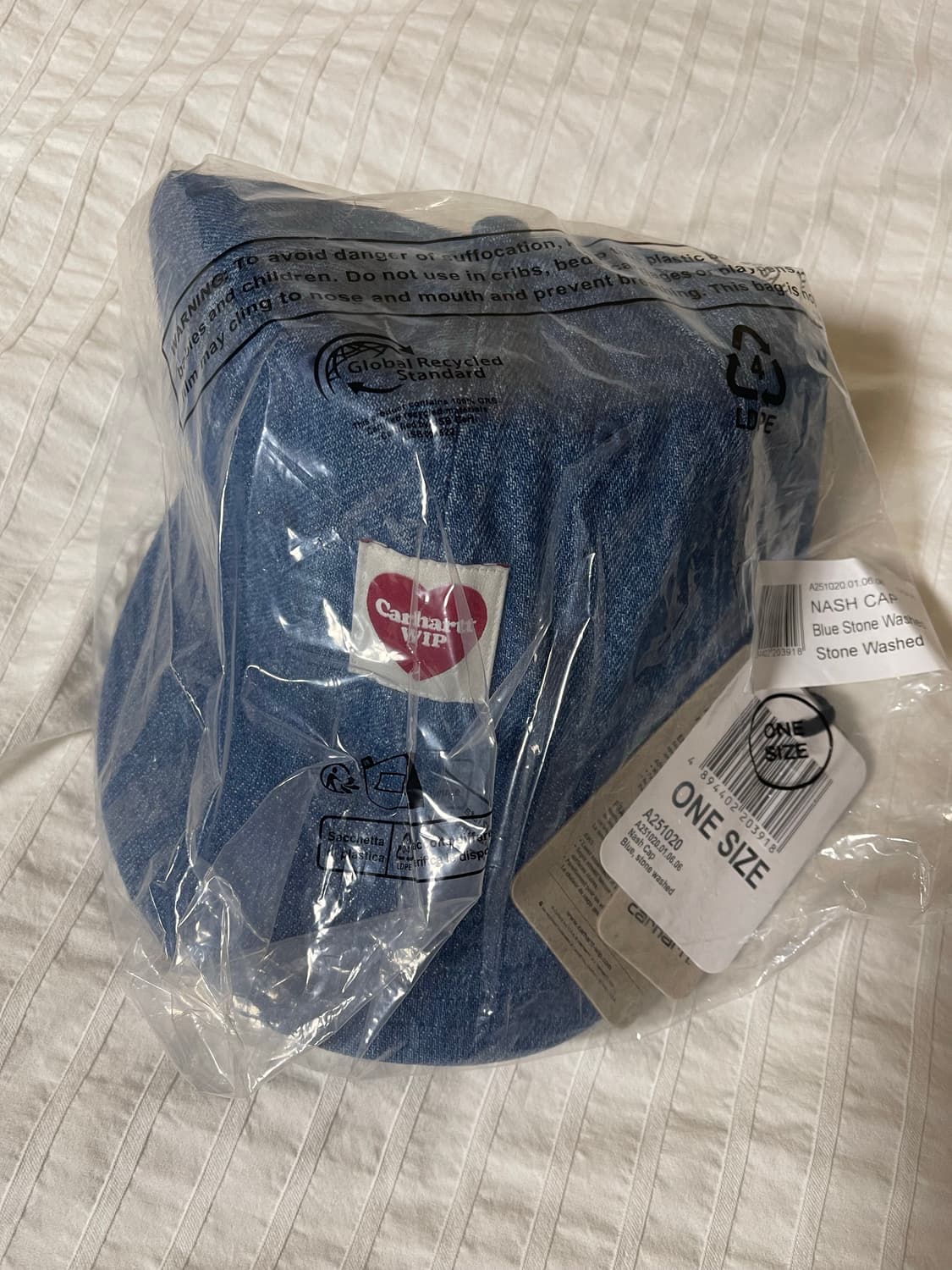 (미개봉) 칼하트 WIP Nash Cap Blue Stone Washed 상품이미지2