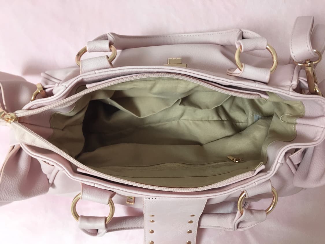 히메갸루 연핑크 하트 리본 토트백 크로스백 리즈리사 트랄라라 디어리 상품이미지3