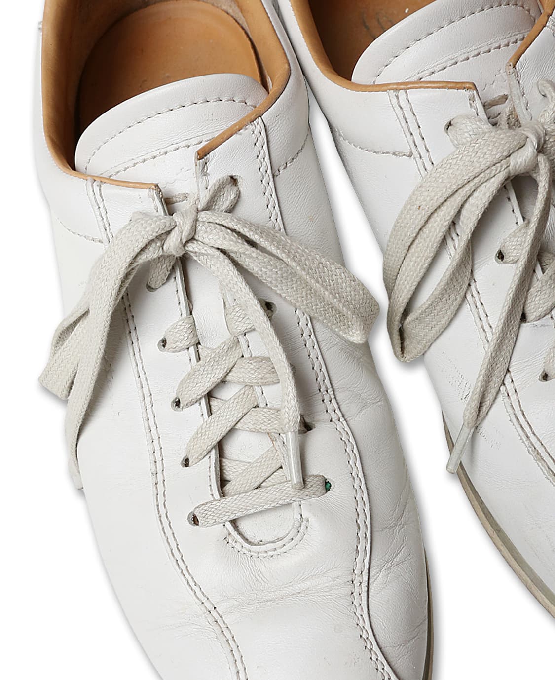 산토니 [Santoni] 이탈리아 화이트 레더 스니커즈 상품이미지2