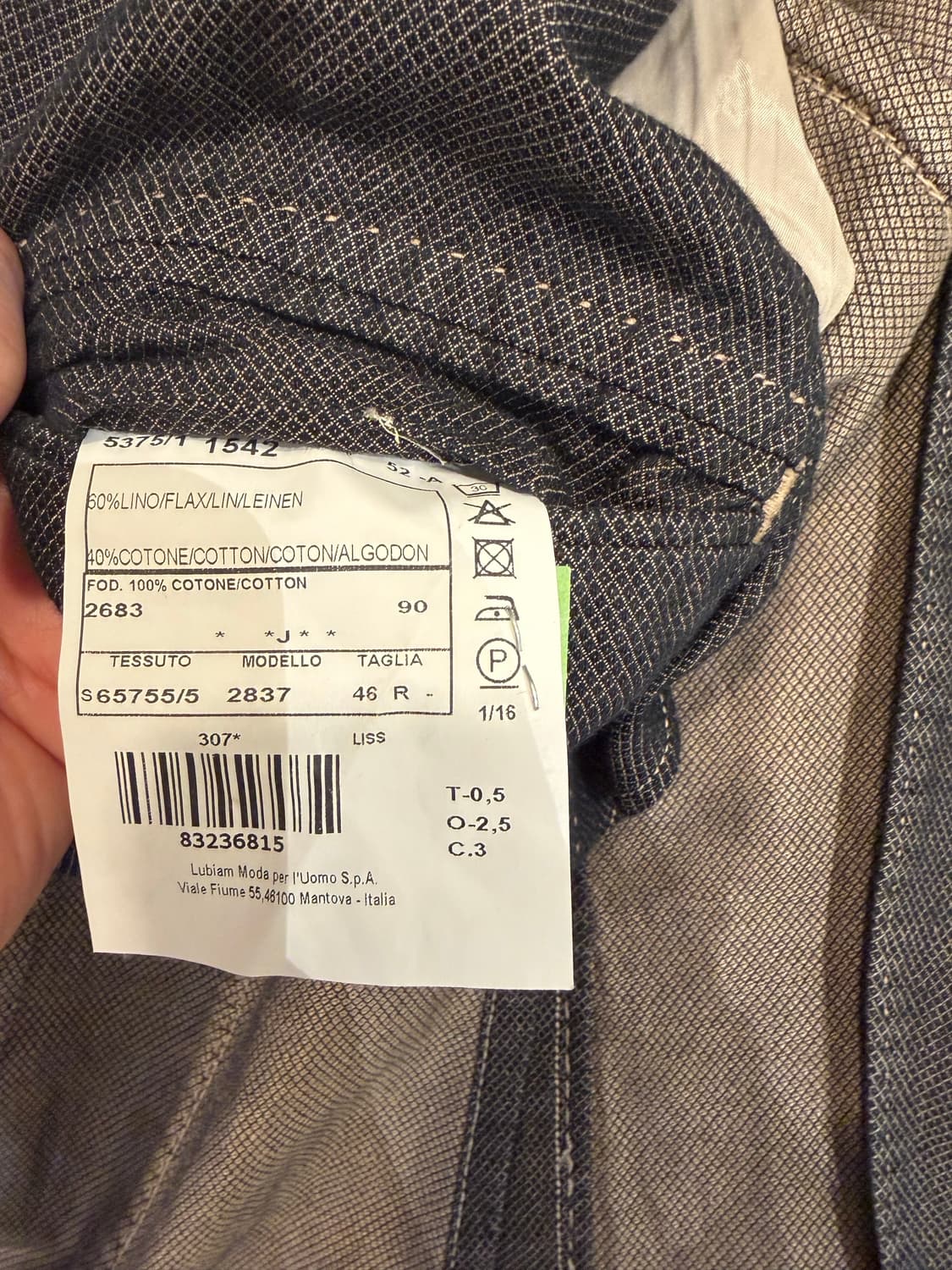 LBM1911 브라운 린넨 자캣 상품이미지3