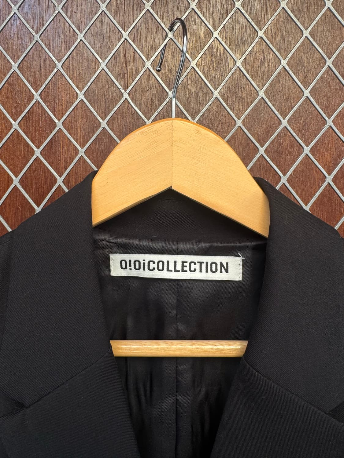 오아이오아이 oi oi COLLECTION 블랙 컷팅 블레이저 자켓 F 상품이미지2