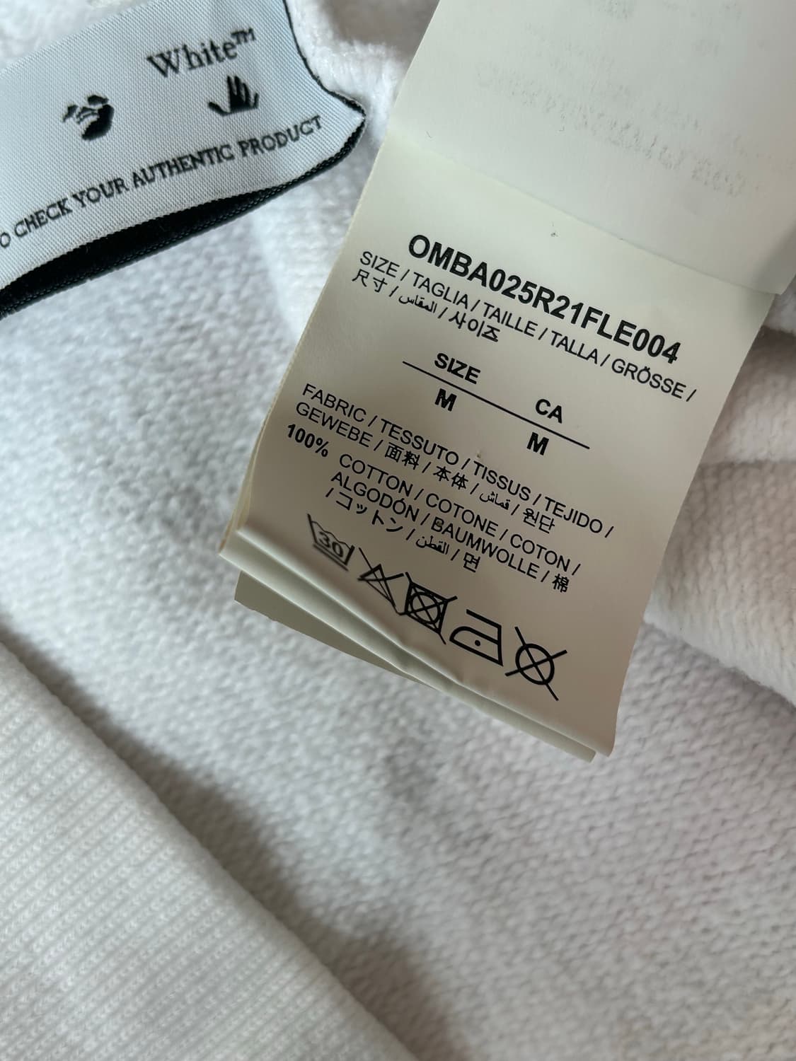 오프화이트 레드 마커 애로우 화이트 맨투맨 상품이미지8