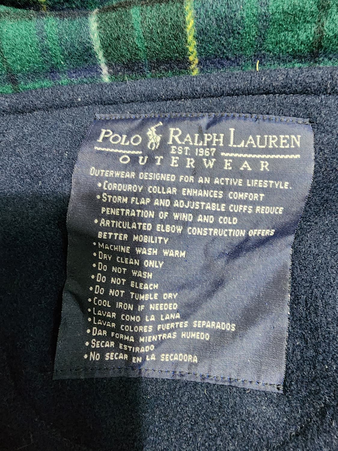 폴로 랄프로렌 네이비 후드 더플코트 상품이미지3