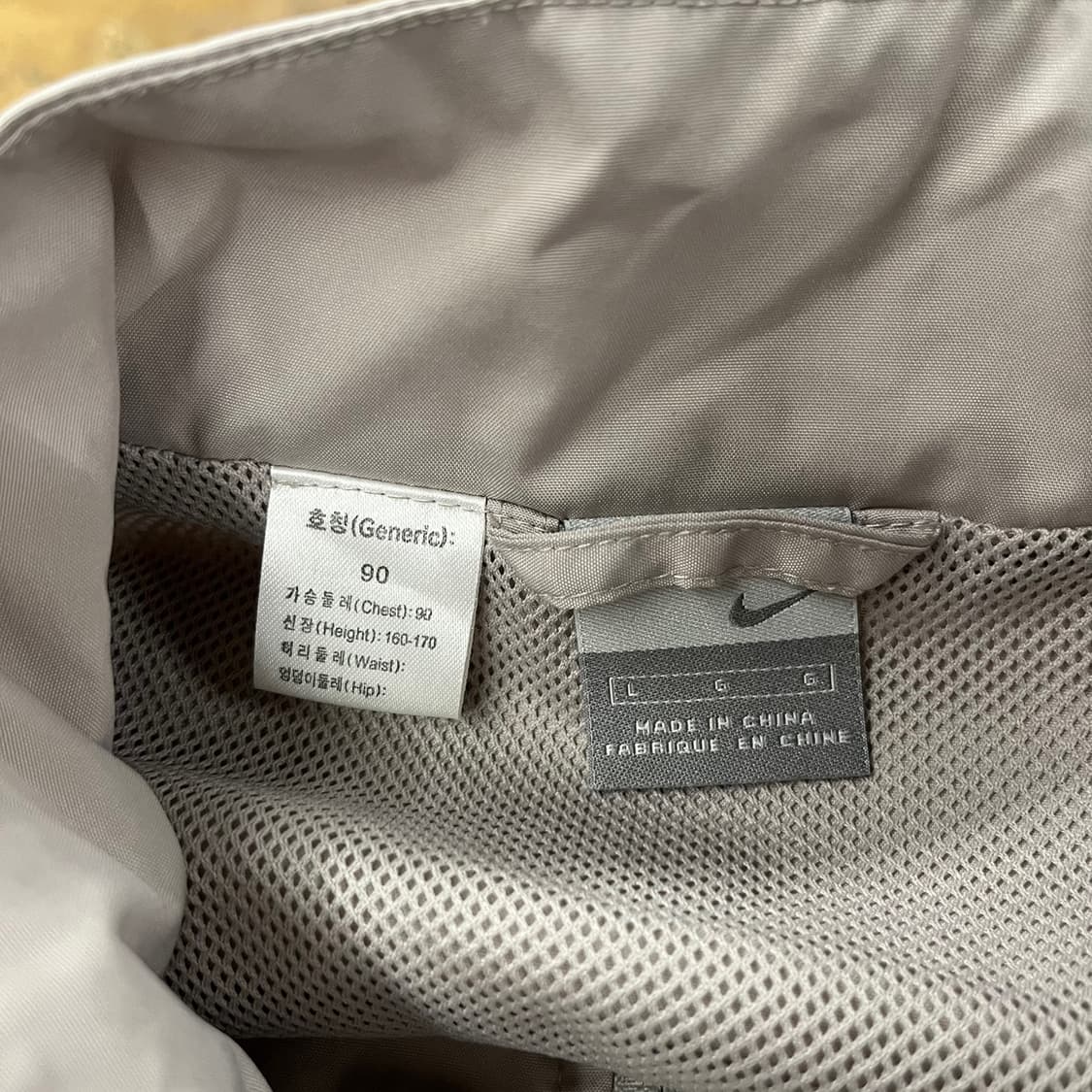 [정품/L] 나이키 바람막이 자켓 그레이 레드 b14 상품이미지5