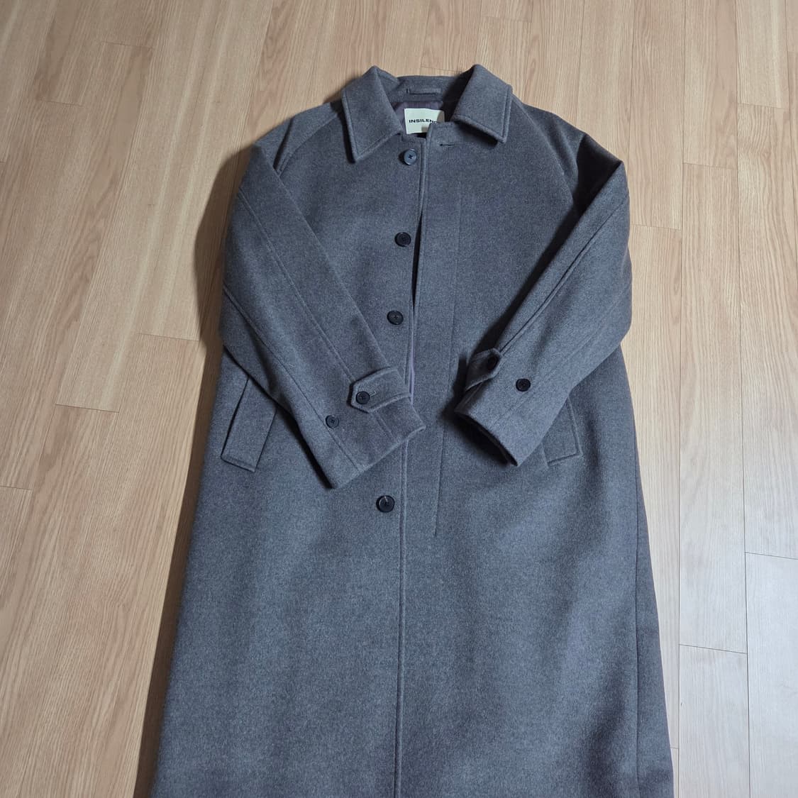 인사일런스 마펠 캐시미어 발마칸 코트 GREY BROWN L 사이즈 상품이미지5