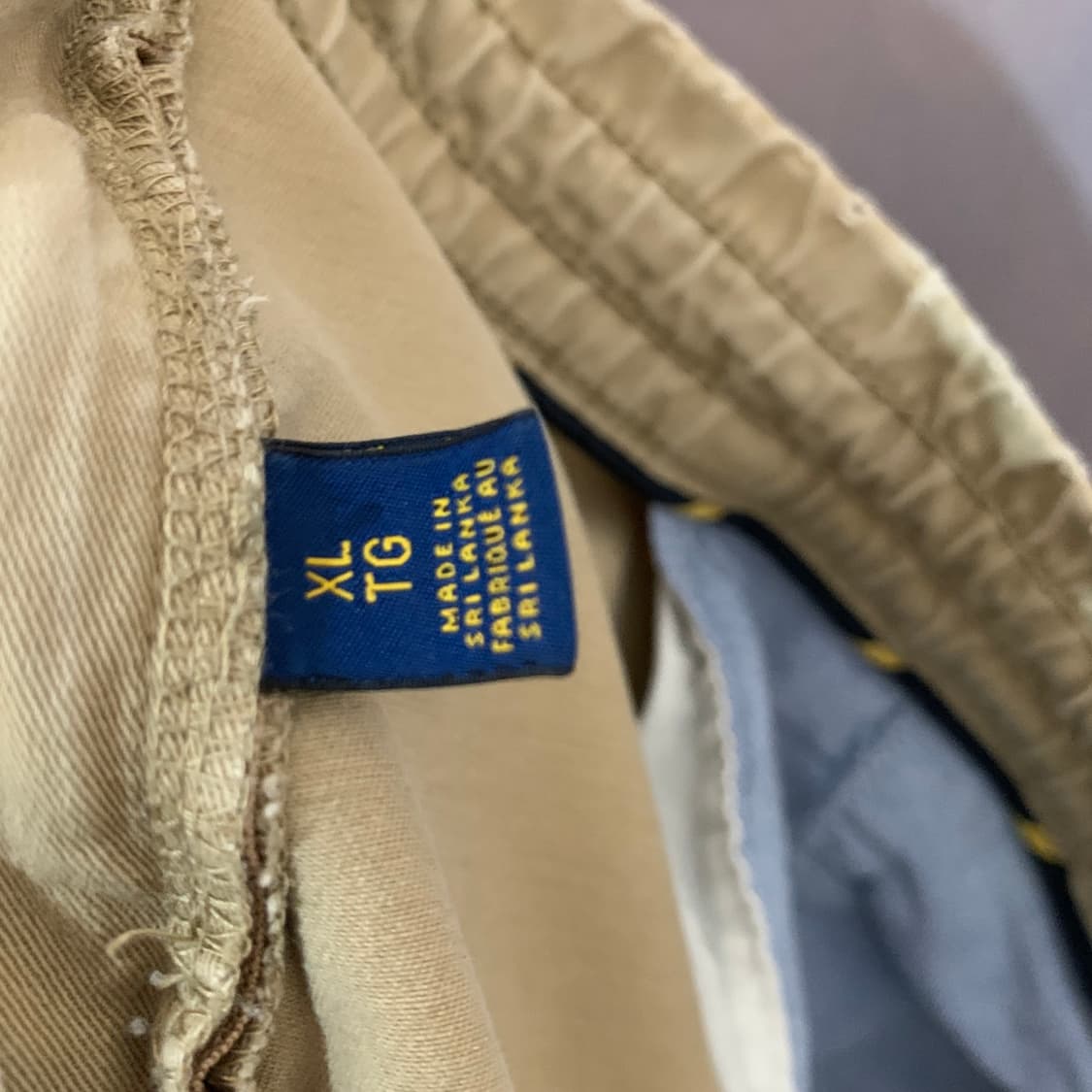 36인치 폴로랄프로렌 베이지 스컬 해골 밴딩 반바지 상품이미지5