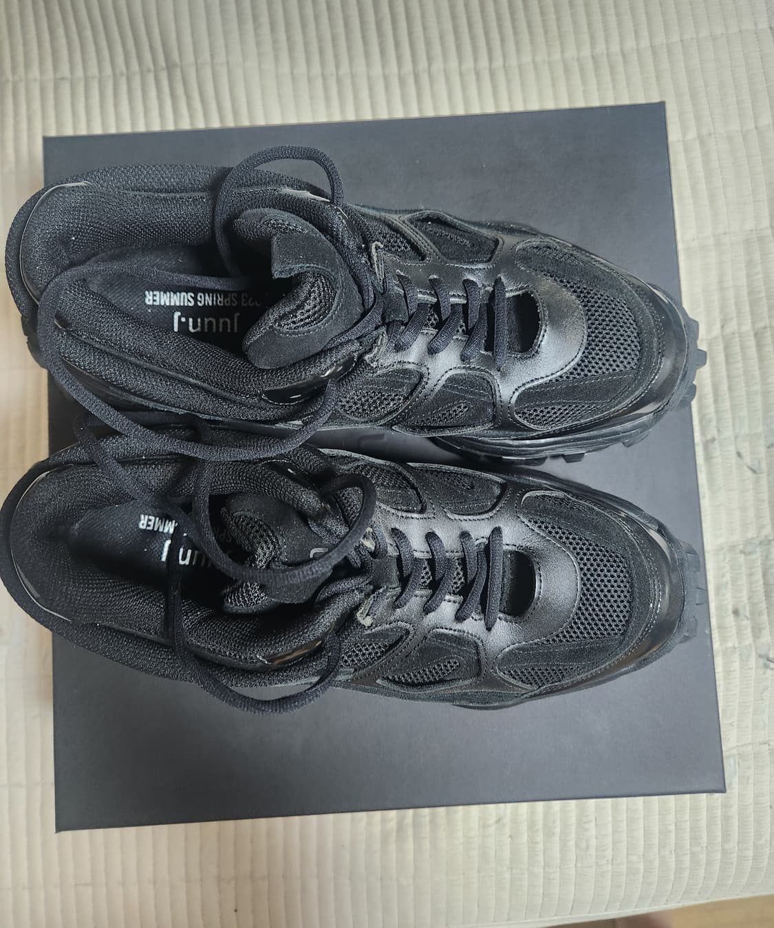 준지 스니커즈 블랙 270 상품이미지3