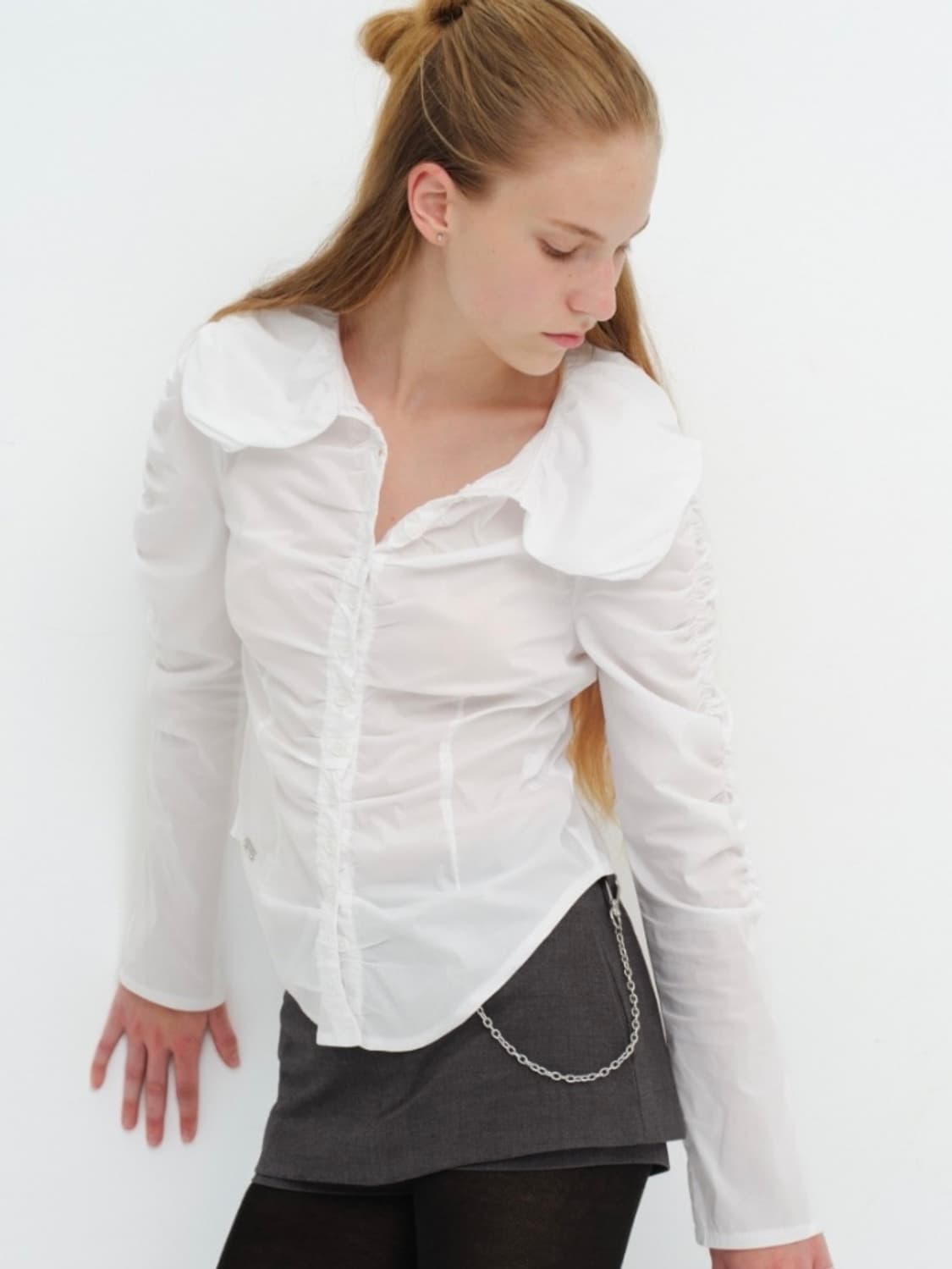 CERRIC 세릭 벌룬 카라 셔츠 상품이미지1