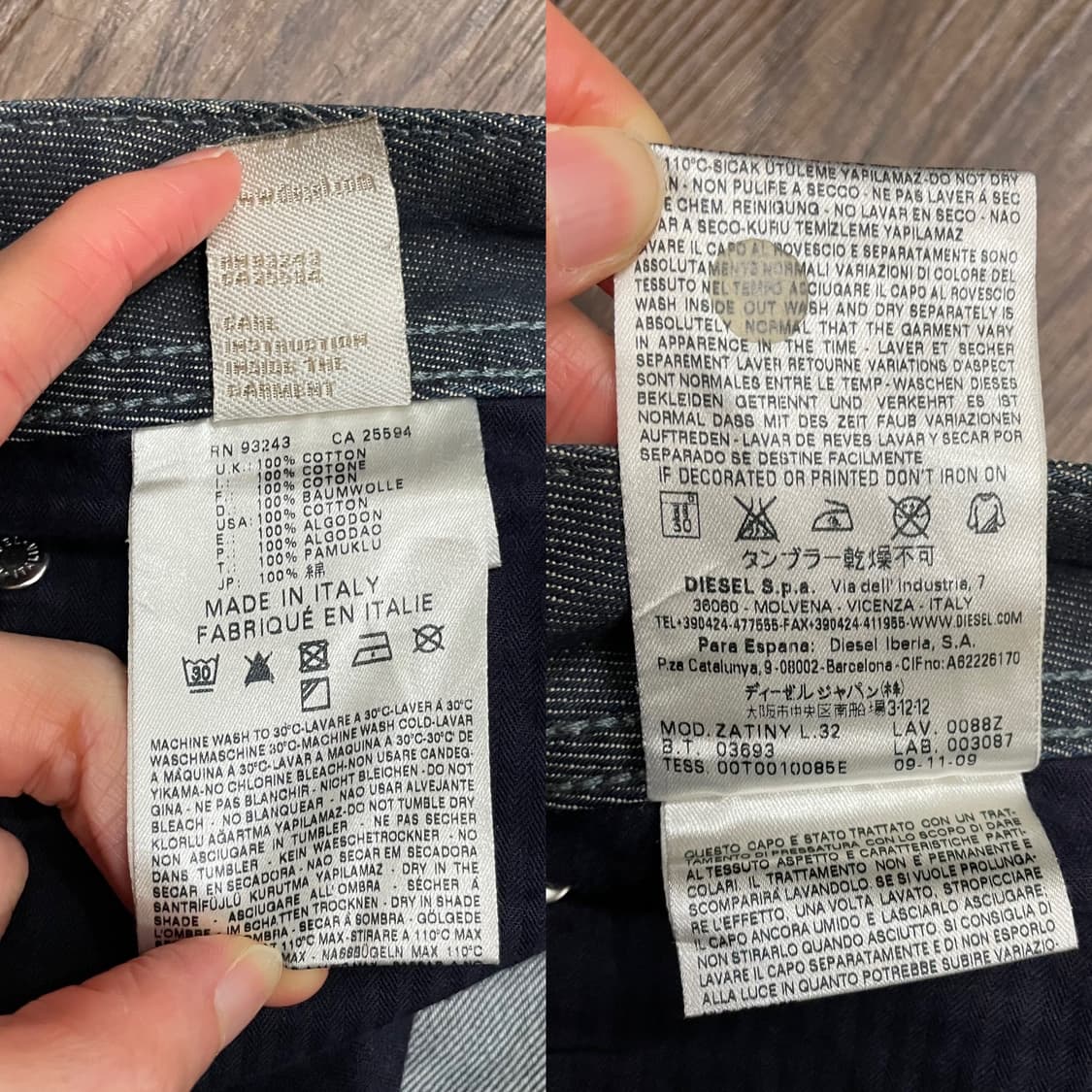 디젤 ZATINY 자티니 데님 팬츠 상품이미지7