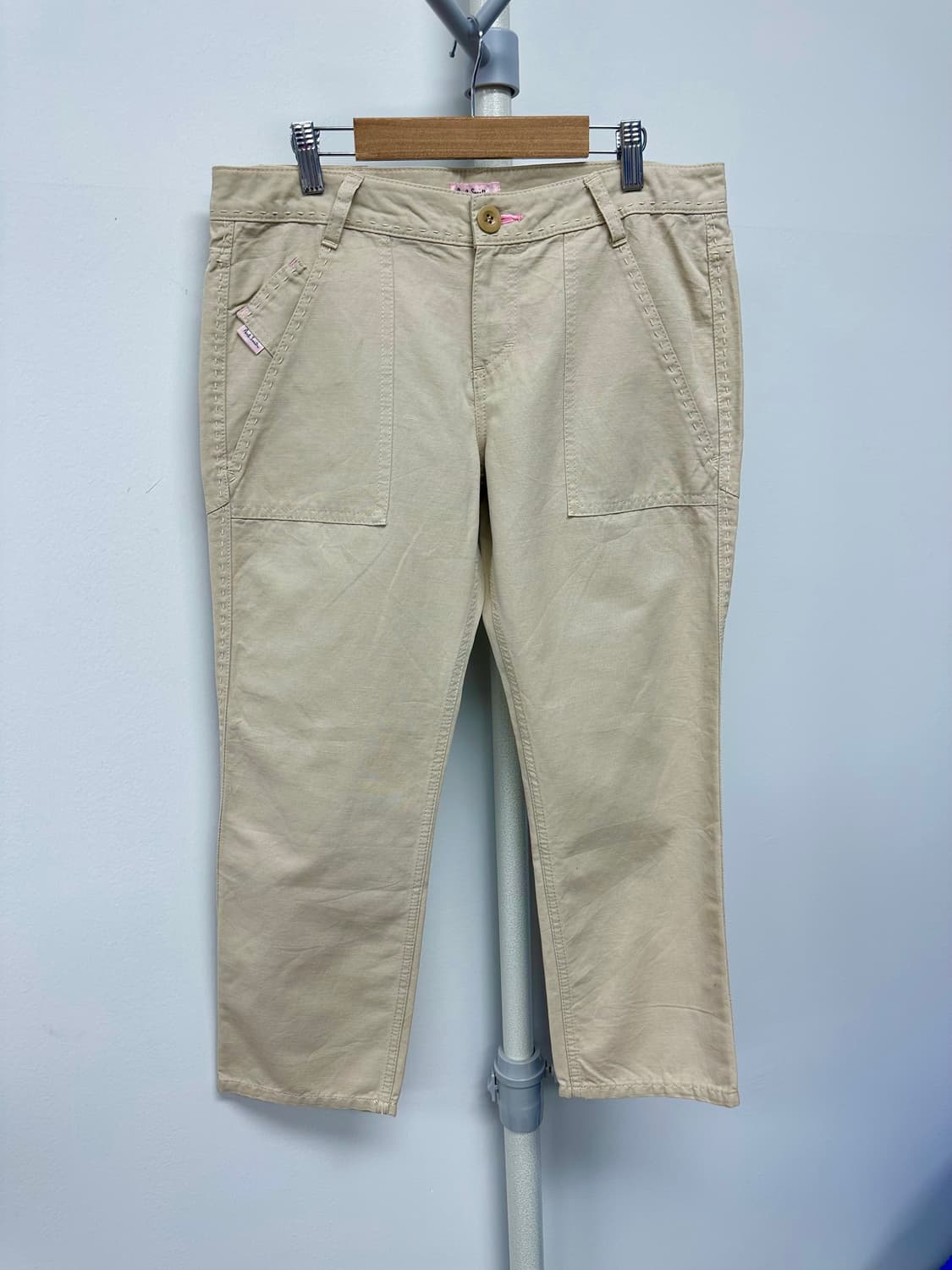 폴스미스 코튼린넨 스티치 로고 팬츠 상품이미지1