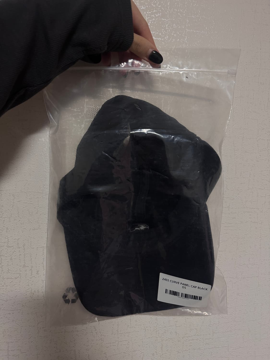 산산기어 커브드 패널 캡 블랙 24ss 상품이미지5