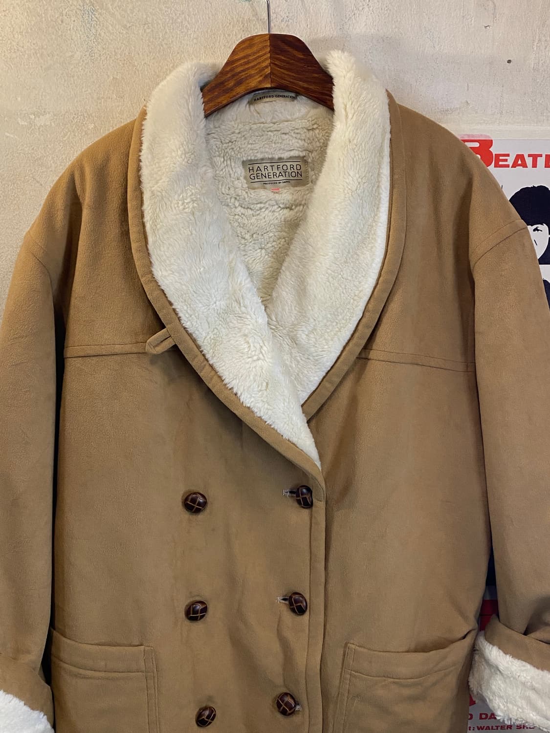 Japan vintage 페이크무스탕 M-L 상품이미지3