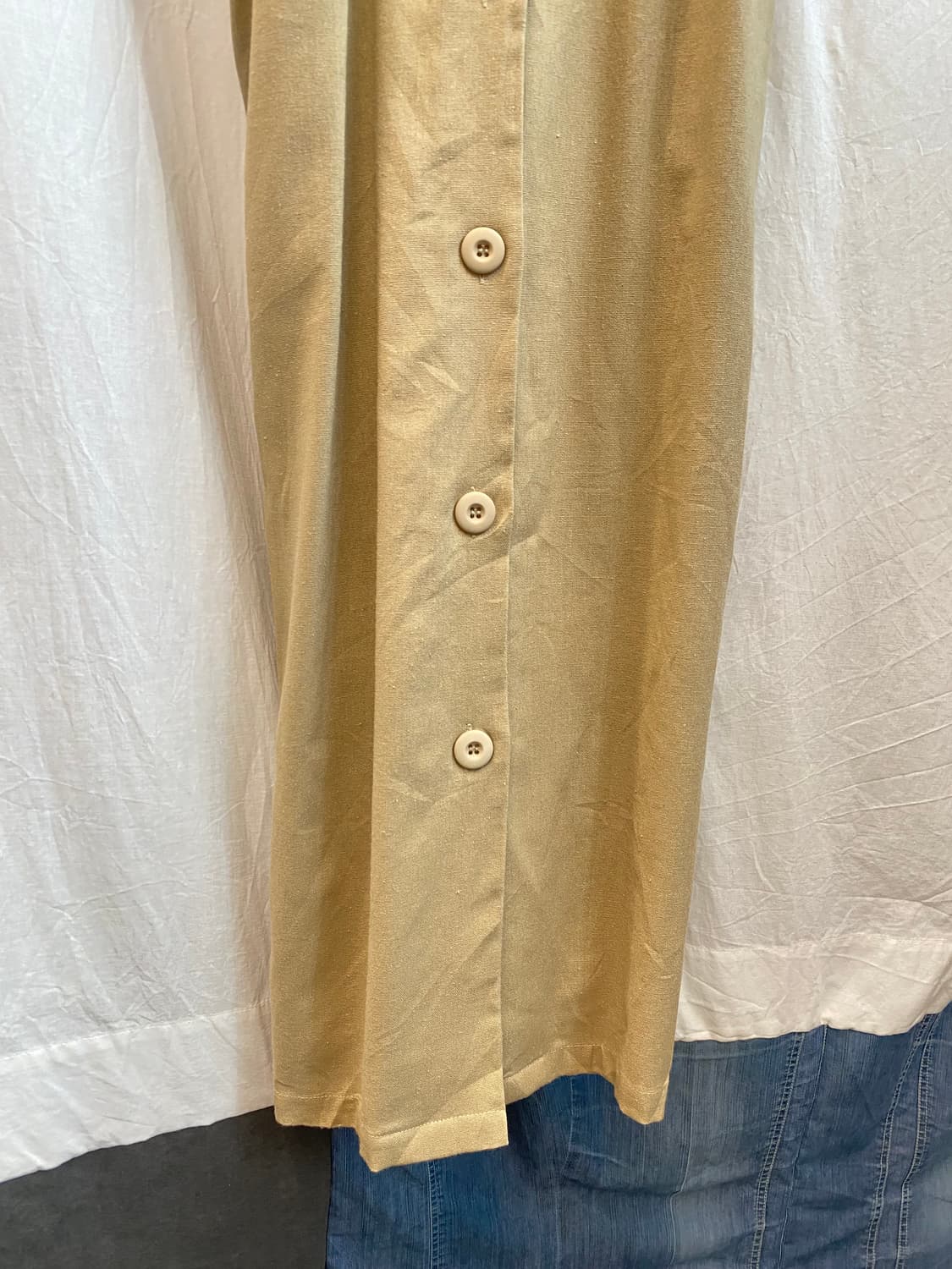 베이지 린넨혼방 원피스(M) 상품이미지4