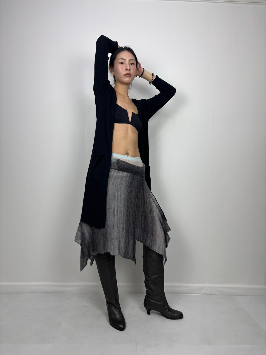 ANGORA GRADIENT MIDI SKIRT 상품이미지4