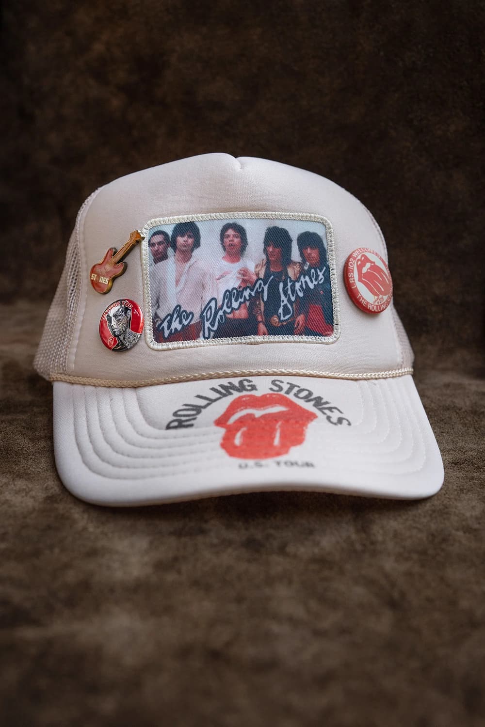 [F] Madeworn 메이드원 롤링스톤즈 트러커 캡 크림 (새 상품) 상품이미지1