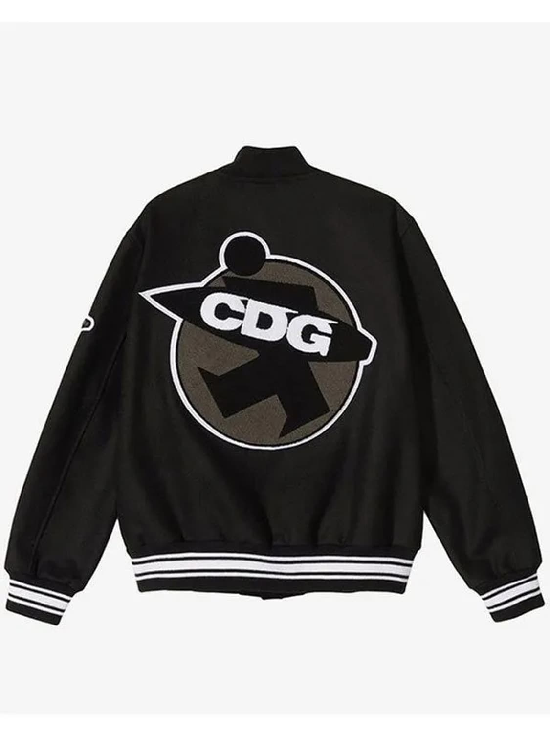 Stüssy × COMME des GARÇONS — 40주년 바시티자켓 상품이미지3