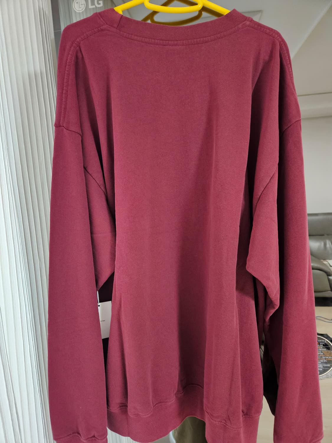 스포티 앤 리치 웰니스 맨투맨 스웻셔츠 버건디 XL 상품이미지2