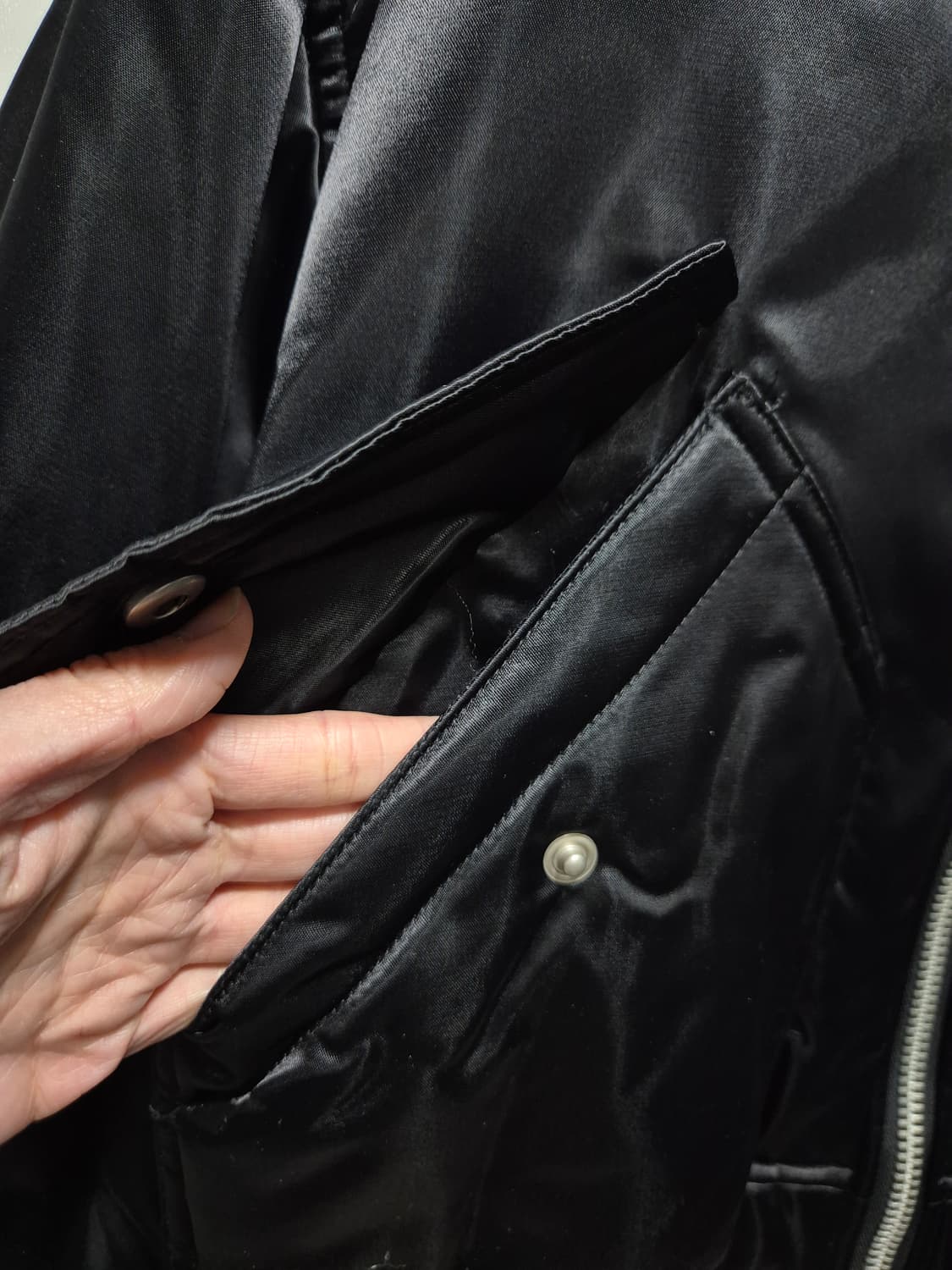 빈티지 블랙 봄버 자켓 항공점퍼. 새상품 상품이미지2