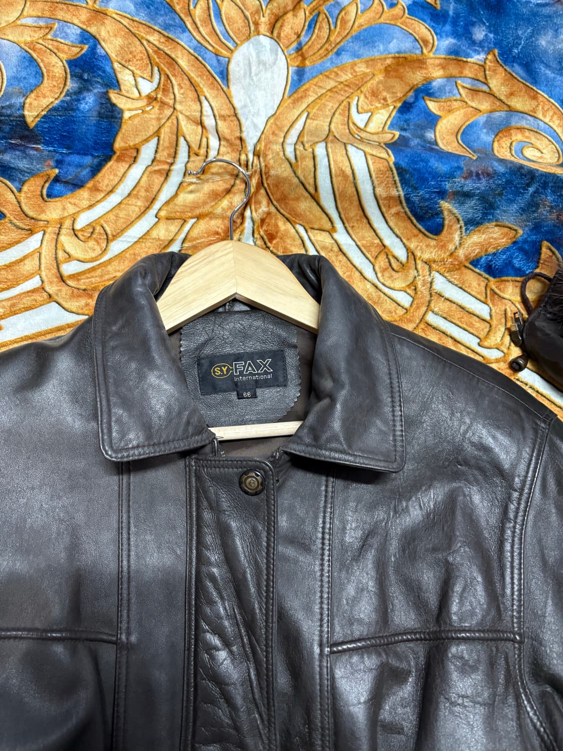 FAX 빈티지 쉽스킨 양가죽 롱자켓 상품이미지6