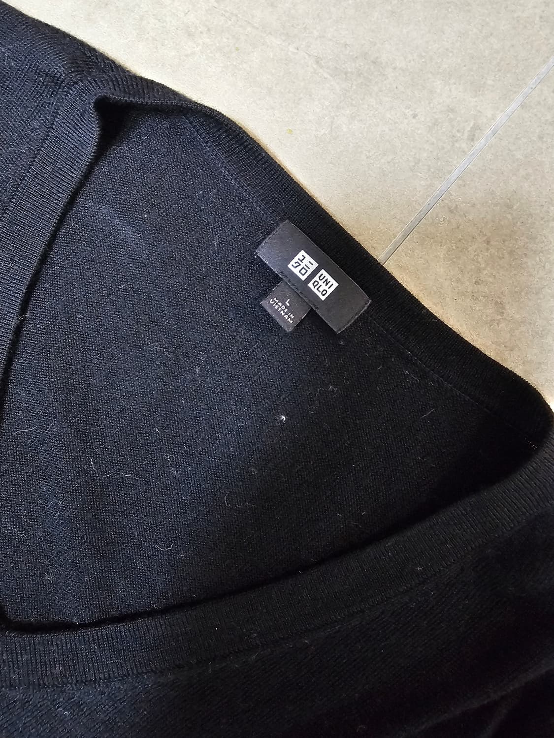 유니클로 V넥 모 니트 L 상품이미지2