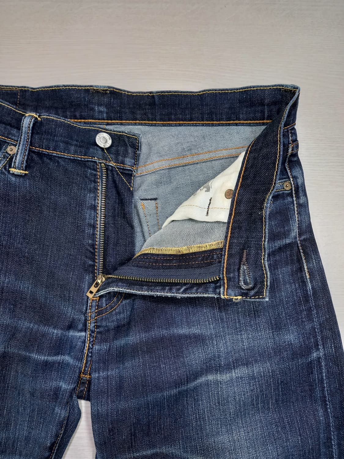 32 리바이스513 워싱 스판 일자진 진청 32-297 상품이미지7