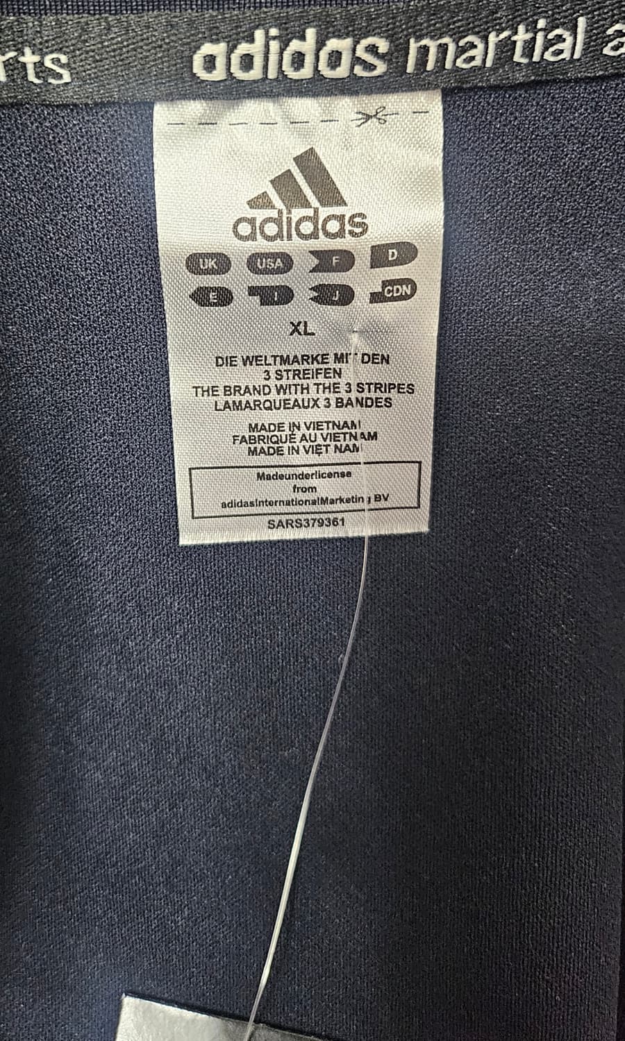 (105)XL ♡미착용♡ 아디다스 마샬아츠 [네이비] 트랙탑져지 상품이미지2