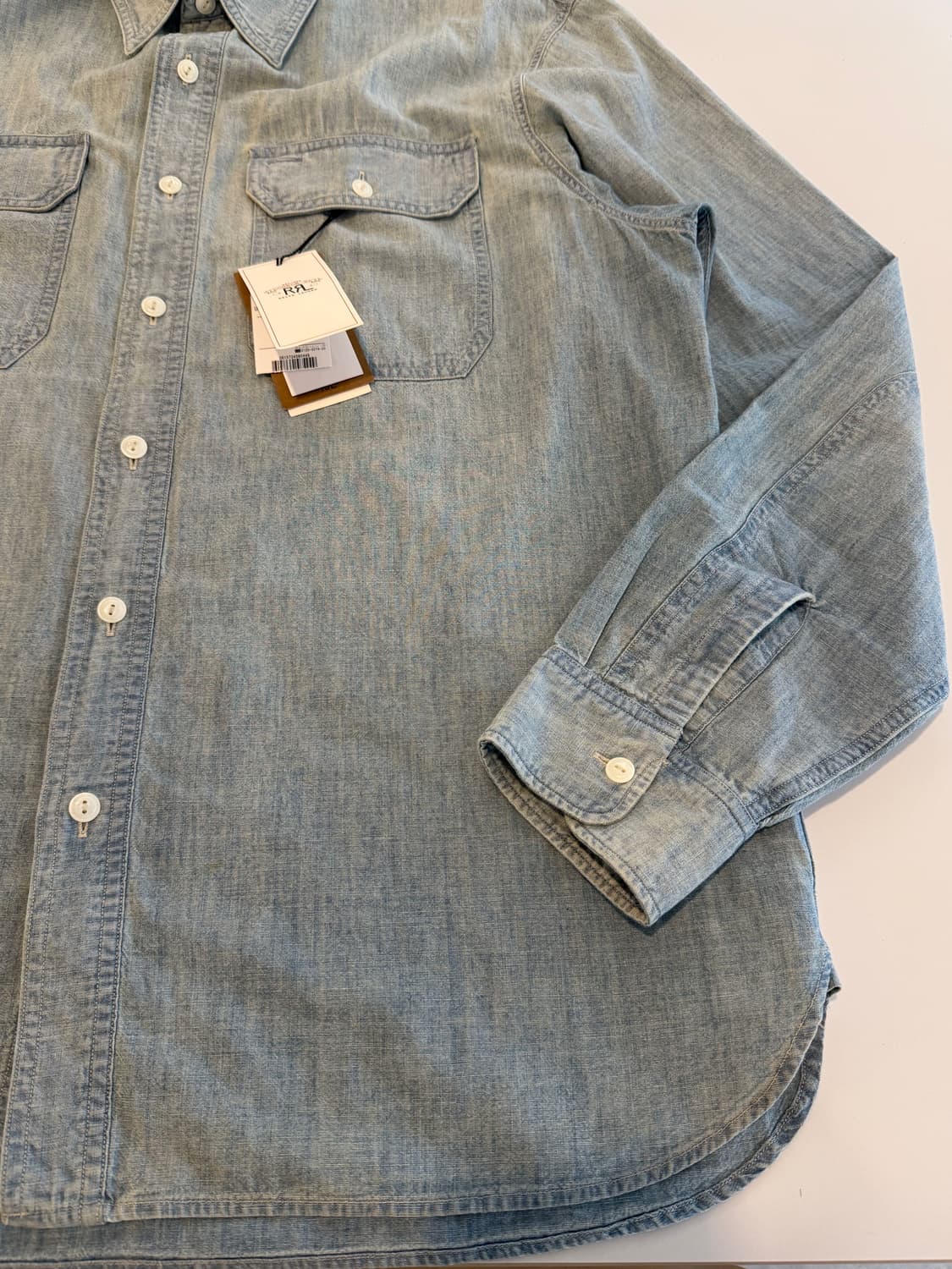 RRL 인디고 워크셔츠 XL 사이즈 상품이미지4