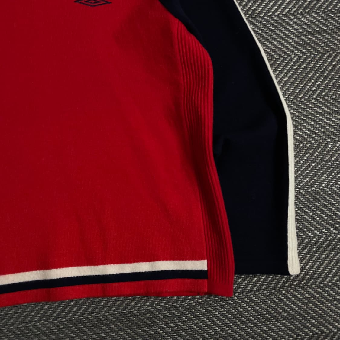 00s 엄브로 잉글랜드 국대 레트로 니트 집업o 2983 상품이미지2